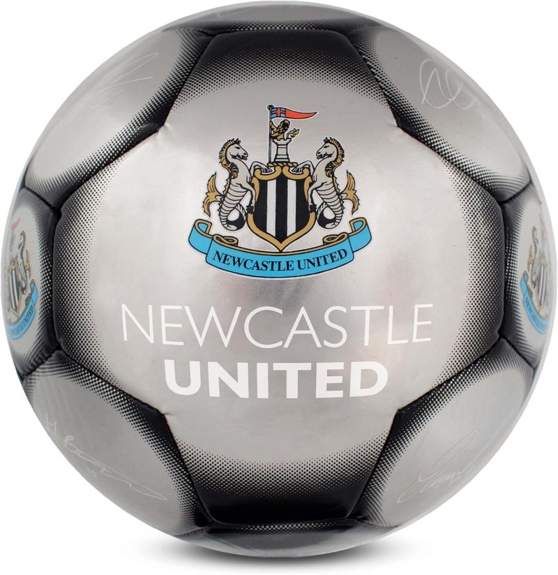 Hypro Officially Licensed Classic Signature Football | Metallic, Size 5, Training, Match, Merchandise, Collectible for Kids and Adults - Image 1